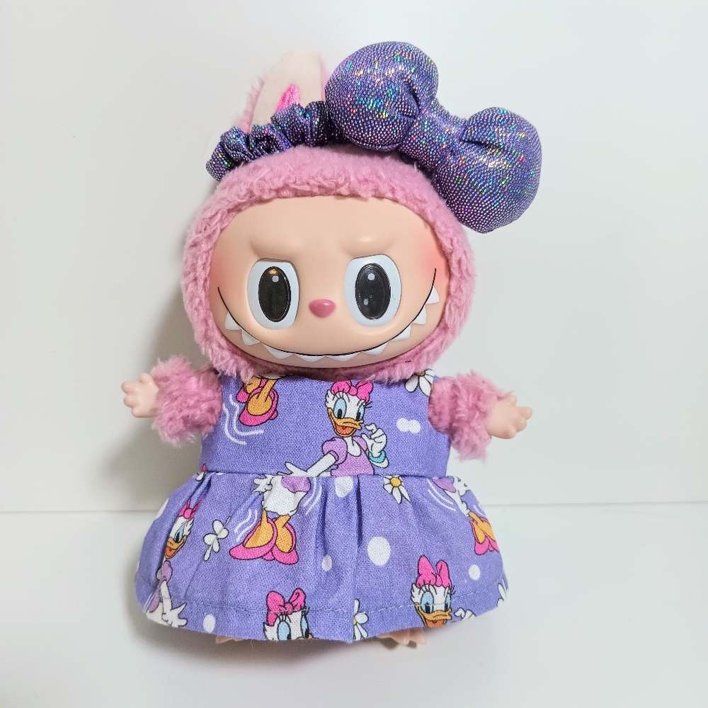 Custom Disney Daisy Duck Dress and Metallic Hologram Bow